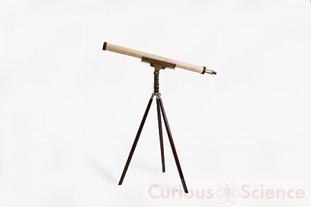 Telescope on wooden stand